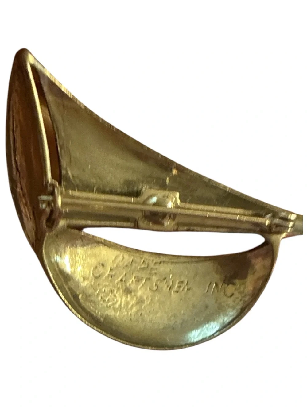 Cape Craftsmen Inc Silver Sailboat Brooch